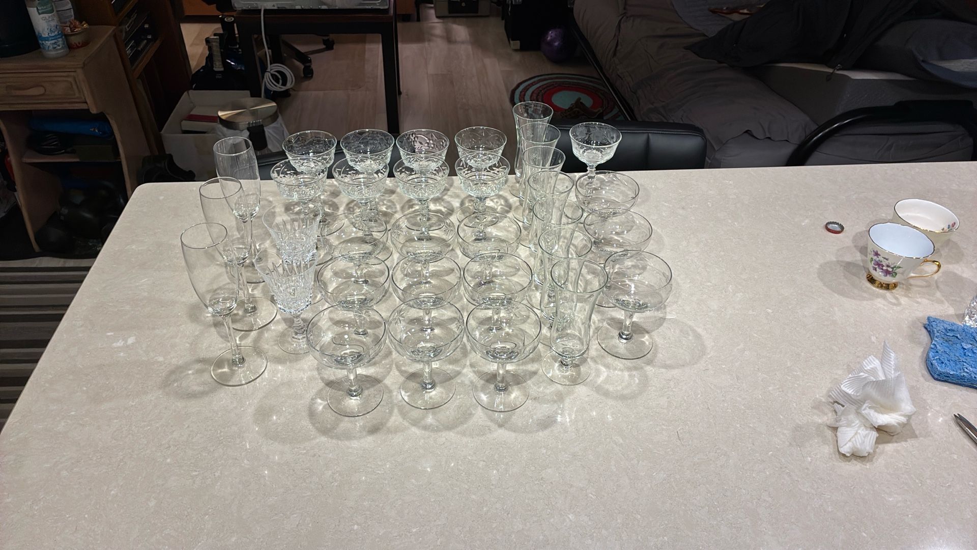 Vintage Champagne Glasses