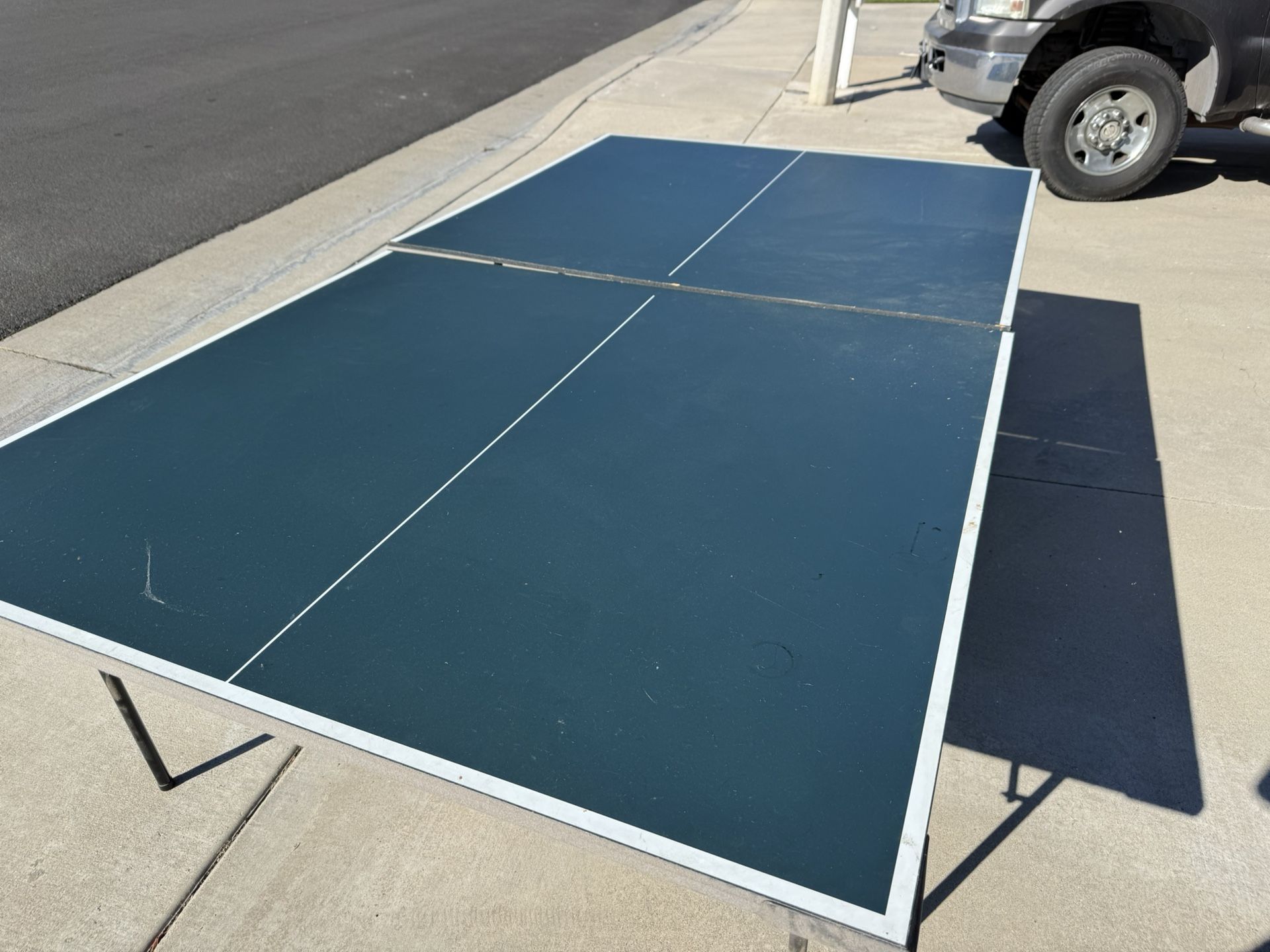 Ping pong table.