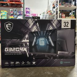 MSi 31.5" Curved FHD Display, 250Hz 1ms, Gaming Monitor Brand New In Box 
