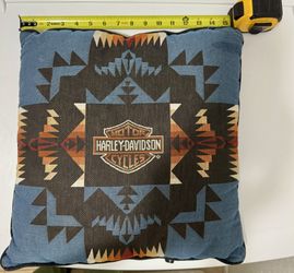 Vintage Harley Davidson pillow