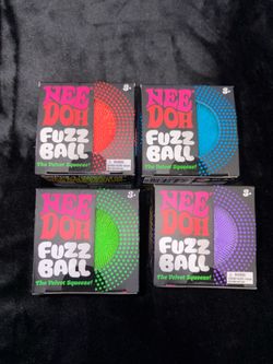 NEW NeeDoh Fuzz Ball – Multiple Colors