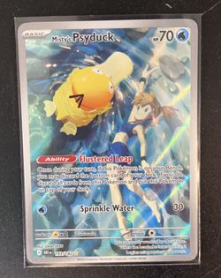 Misty’s Psy Duck Full Art Gold Star Number 193 Out Of 182