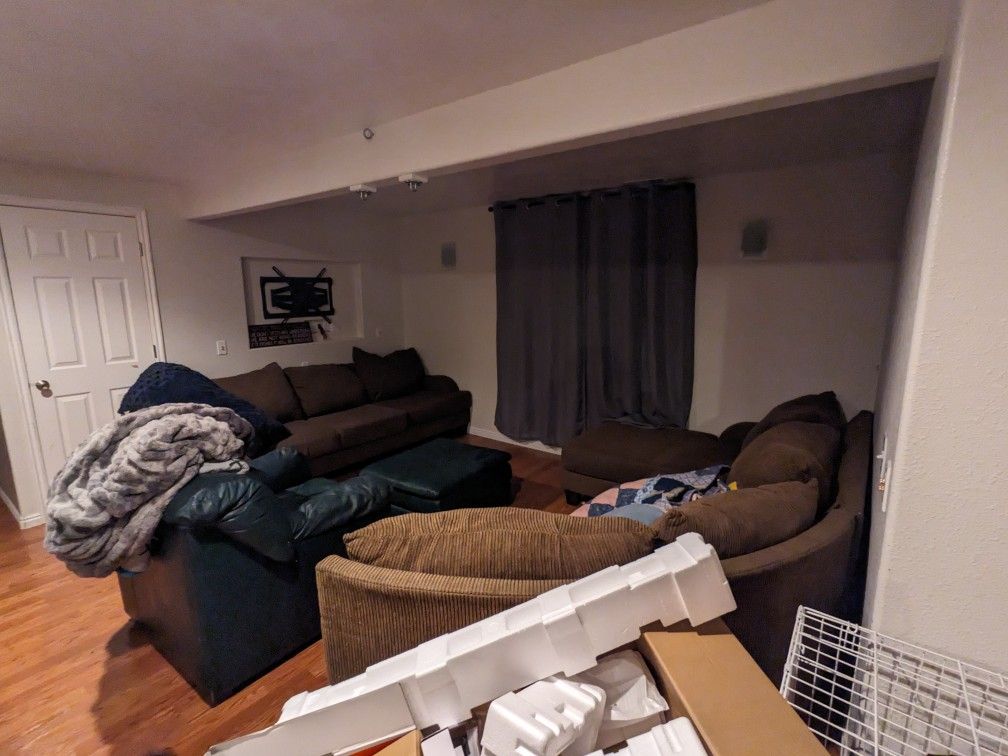 Brown sectional 