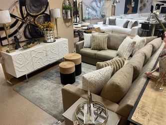 Sale... Sale... 2 pc Modern Light Brown Sectional