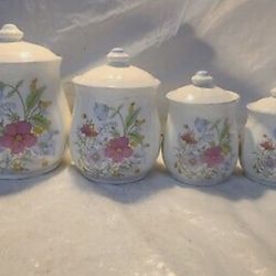 Vintage Porcelain Canisters 