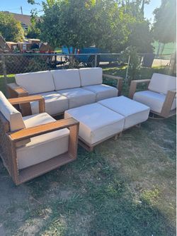 Patio sofa set