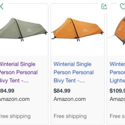 Winterial Single Person Personal Bivy Tent