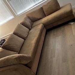 Sectional Couch - Brown 