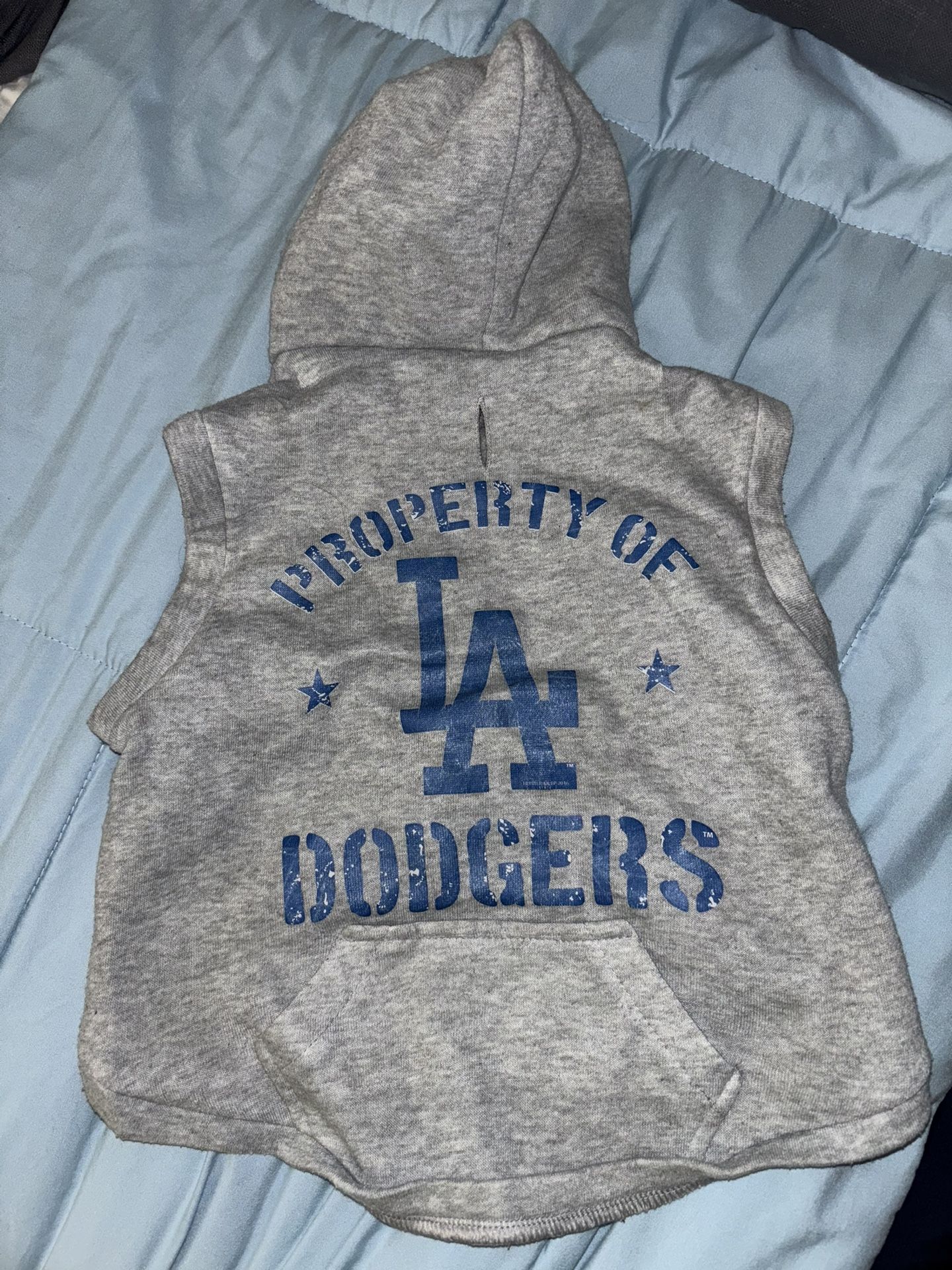 Dodger Hoodie Vest Sweater Medium Puppy Toy Dog