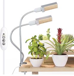 Relassy LED Grow Light for Indoor Plants, 15000Lux Sunlike Full Spectrum Grow Lamp, 45W Auto ON/Off, 3/6/12H Timing Function, 4 Brightness Levels, Pro