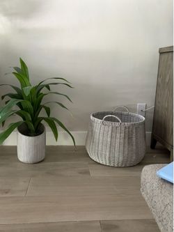 Sturdy wicker basket