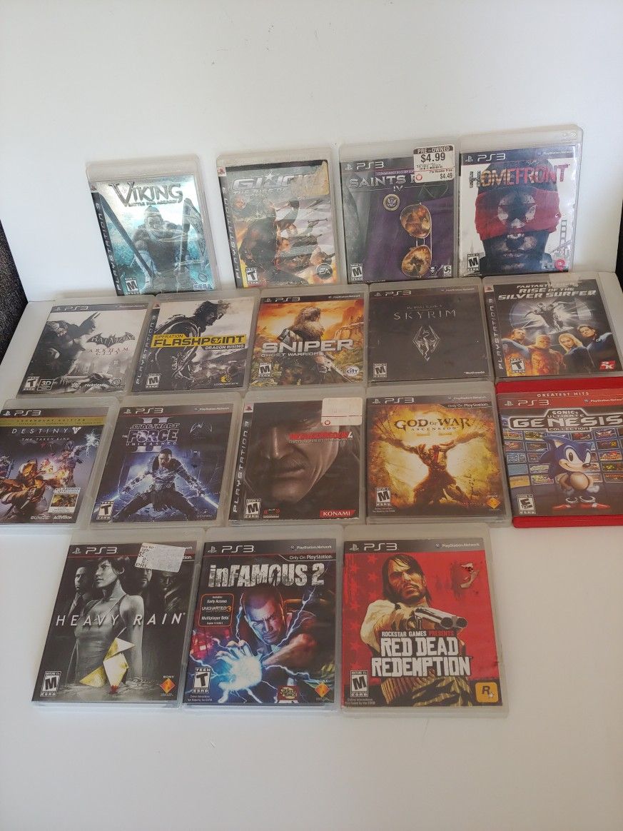 Ps3 Game Lot $50