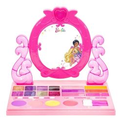 Barbie Cosmetic Vanity Mirror Makeup Set Lights Up Music