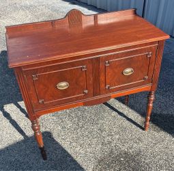 Antique Mahogany Sideboard with Brass Hardware
