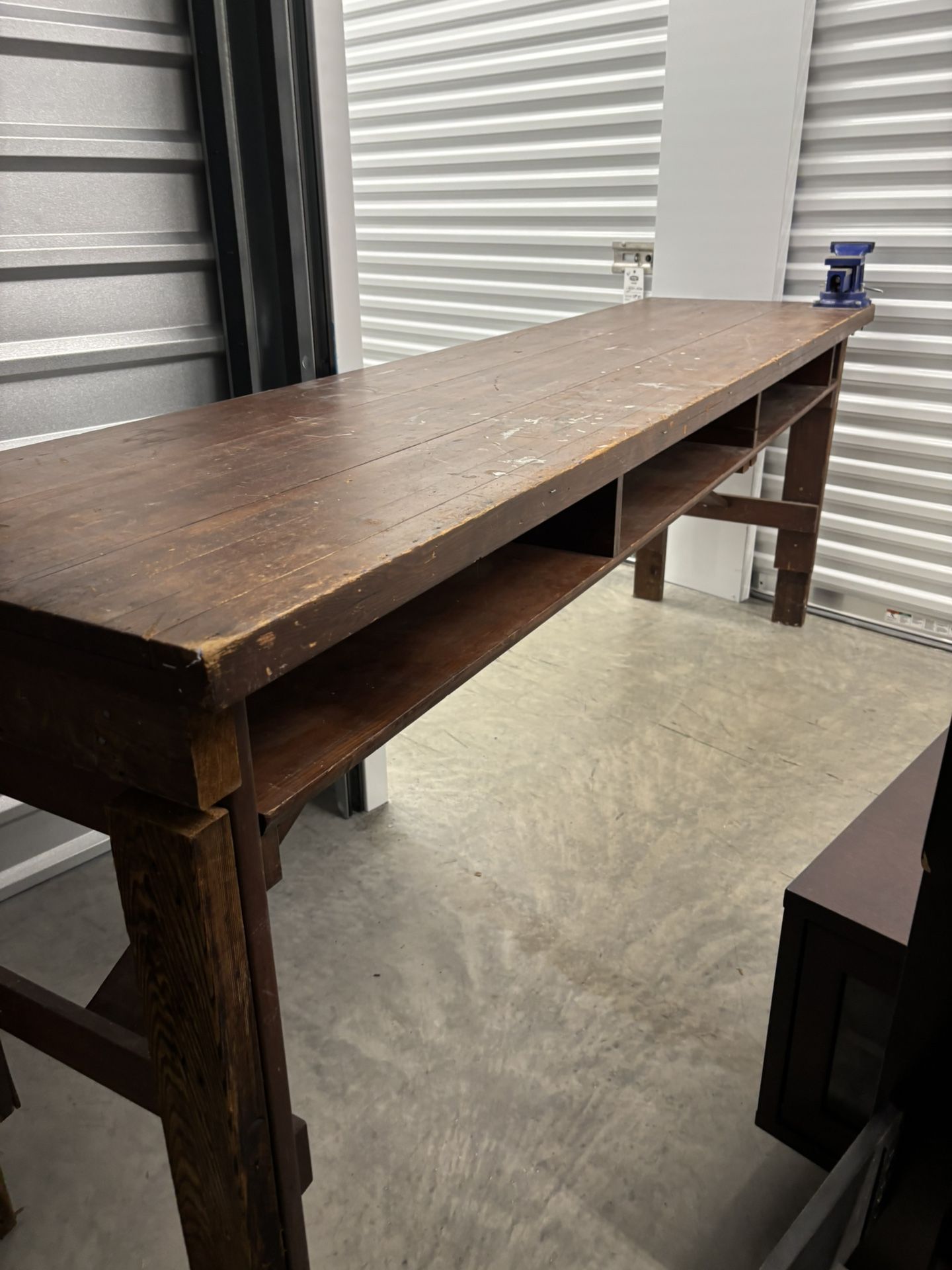 3 Board Top workbench, rustic, and sturdy