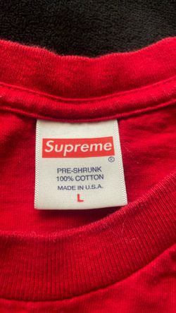 Red Supreme tee shirt