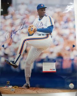 Dwight Gooden Signed New York Mets Photo PSA/DNA