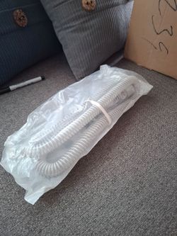 CPAP clear tubing.