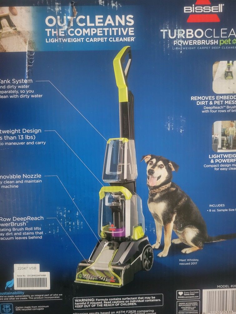 Brand New Bissel Turbo Clean Poer Brush Pet,  Carpet Cleaner 
