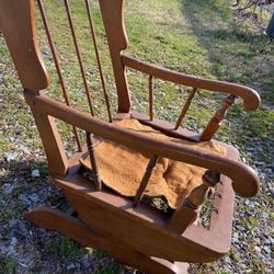 Antique Platform Rocking Chair