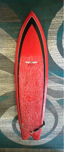 7.4 Mike Hynson Black Knight Fish Surfboard