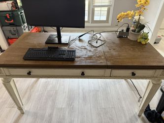Desk And Bookshelf