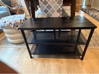 IKEA Pinnig Black Shoe Bench
