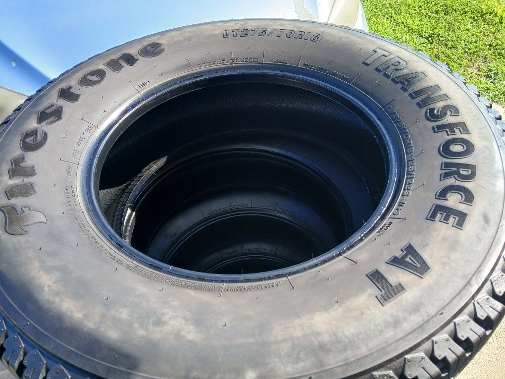4 LT 275 70 R 18 Firestone Tires