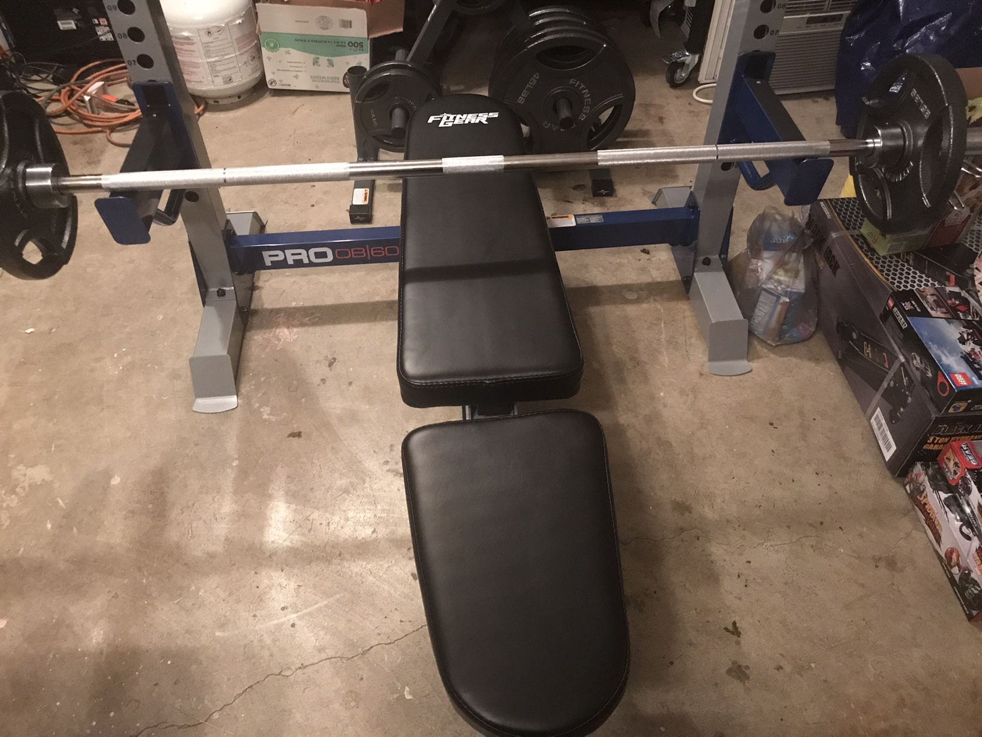 Fitness Gear Pro Olympic Weight Bench with Fitness Gear 300 lb. Olympic