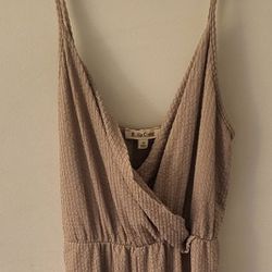  Crossover Straps Knitted Jumpsuit