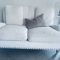 Linen Loveseat 