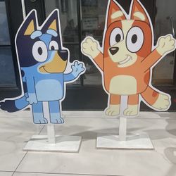 Bingo & Bluey Party Stands