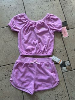 NWT Juicy Couture girls 2pcs outfit set size 7