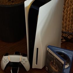 New(ish) Ps5 with elden ring, controler, doc