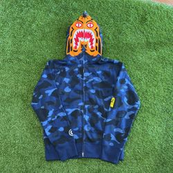 Bape Funthera Blue Camo Full Zip