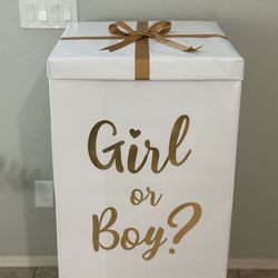 Caja personalizada para revelación de género