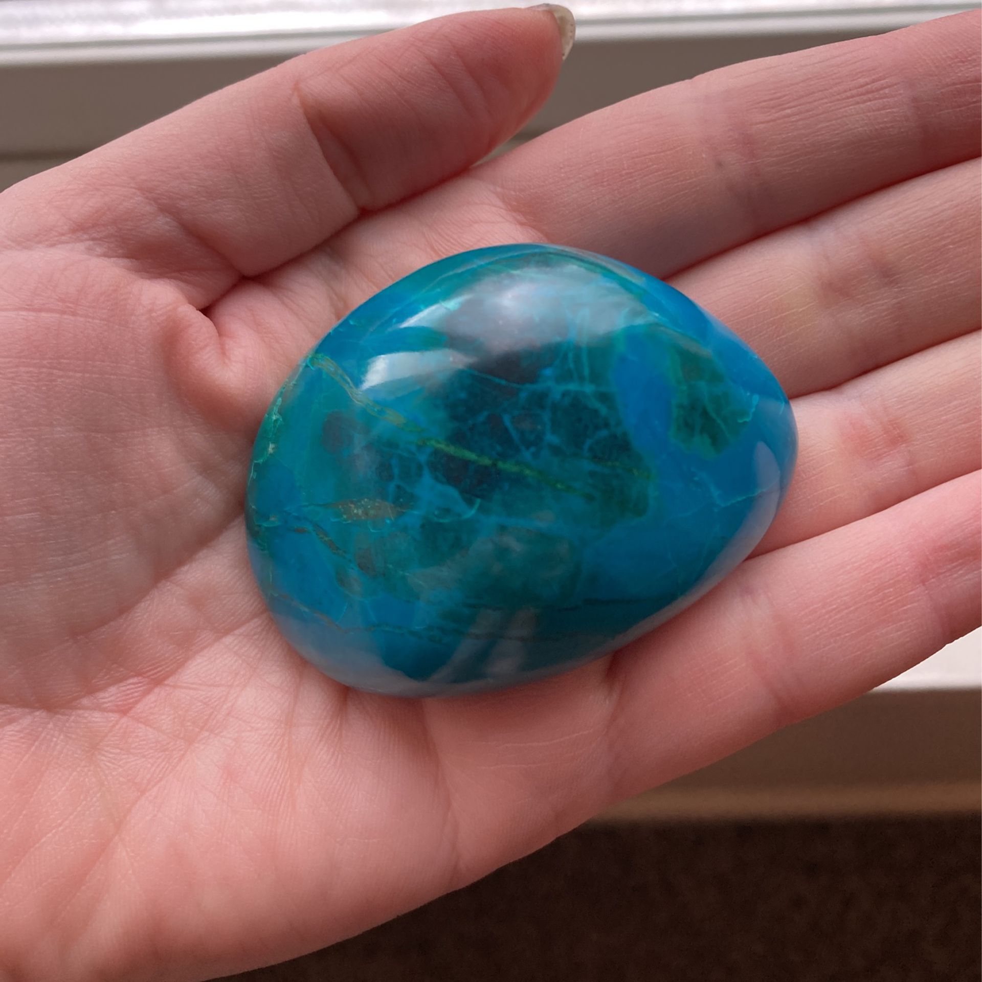 Gorgeous High Quality Crystal Healing Chrysocolla Palm 