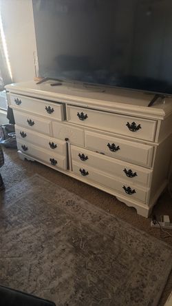 white dresser