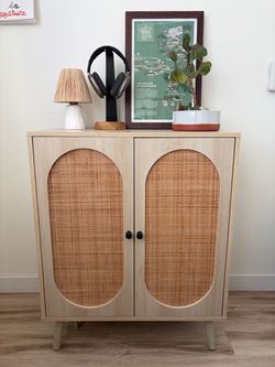 Rattan Sideboard Buffet Cabinet