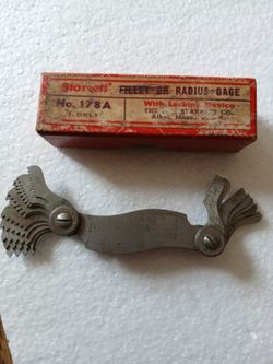 Starrett no.178A radius gage
