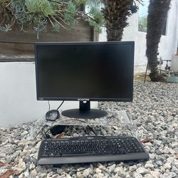 Monitor, keyboard and mouse