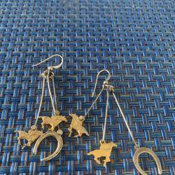 Horses And Horseshoes Earrings 