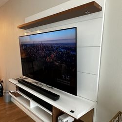 Floating Entertainment Center/TV Stand With Led Lights 