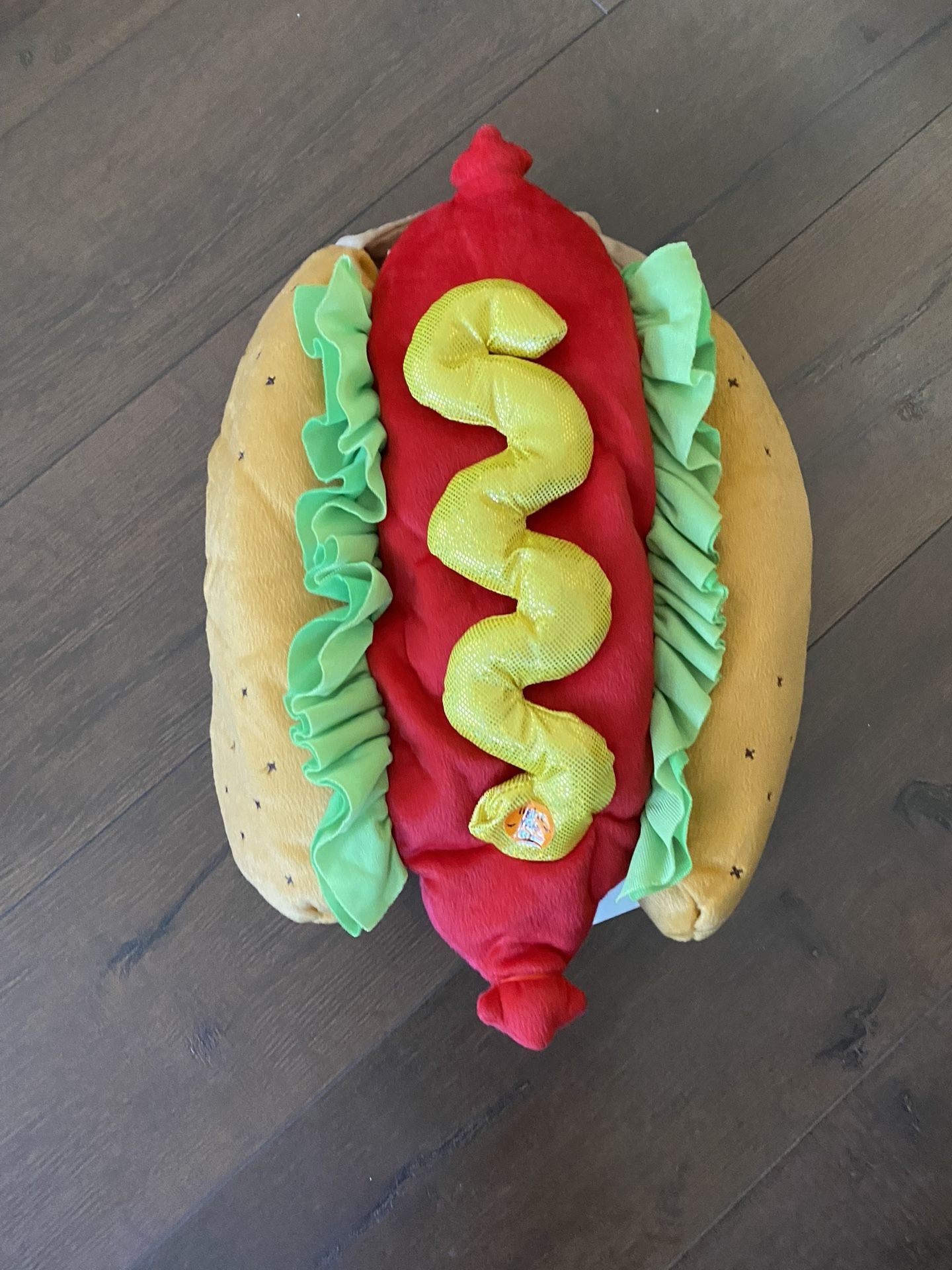 Hot Dog costume for med size dog.π
