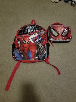 Spiderman backpack with lunchbox new never used