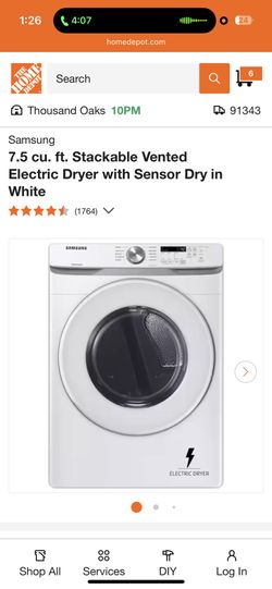 Samsung Electric Dryer