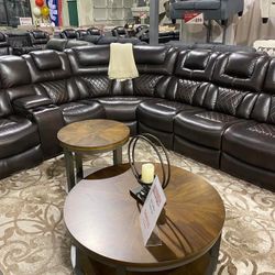 Power Reclining Sectional In Stock For Fast Delivery 