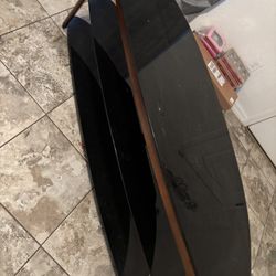 Black Glass Table 