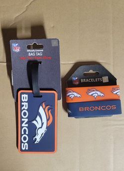 Denver Broncos Bag Tag & Bracelets