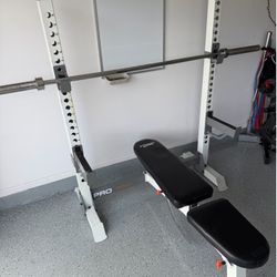 Complete Home Gym Setup — Bench, Squat Rack, Weights & More